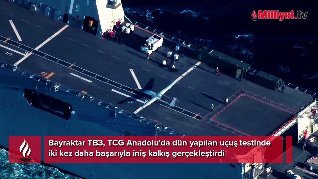 Dünya havacılık tarihinde bir ilk! Bayraktar TB3 SİHA gemi testlerini başarıyla sürdürüyor