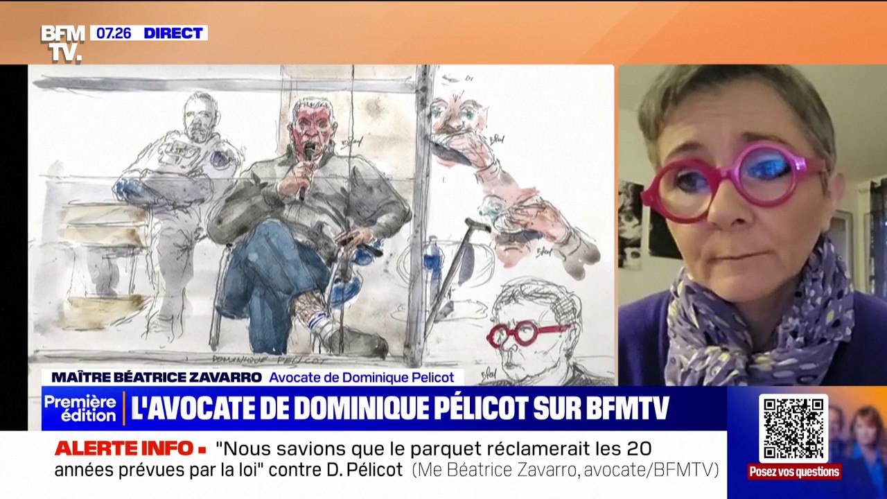 Procès des viols de Mazan: "Vous ne pouvez pas enlever à cet homme l'espoir qu'il puisse un jour recouvrir la liberté", assure Me Zavarro, avocate de Dominique Pélicot