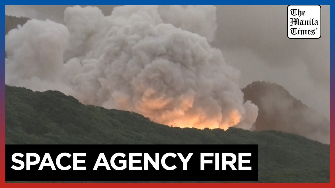 Large fire at Japan rocket test site
