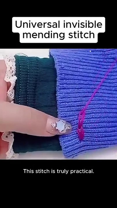 Universal Invisible mending Methods, It's Amazing thread Tie methods included