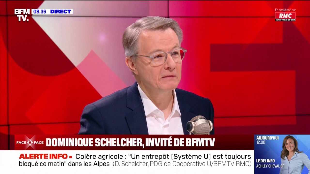Colère des agriculteurs: "La viande brute vendue dans nos boucheries est 100% française", assure Dominique Schelcher