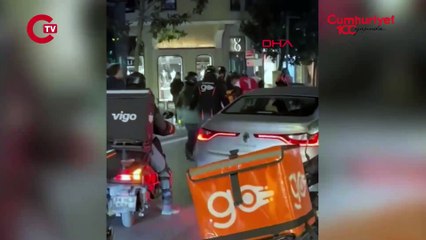 Nişantaşı’nda motokurye ve sürücü arasında arbede çıktı: Kavgaya polis müdahale etti