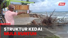Kedai makan tunggu masa 'dimakan' ombak