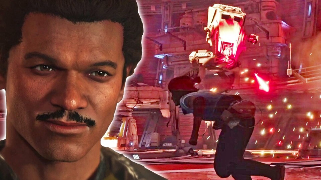 In Star Wars Outlaws: Wild Card treffen wir Lando und bekämpfen einen AT-ST