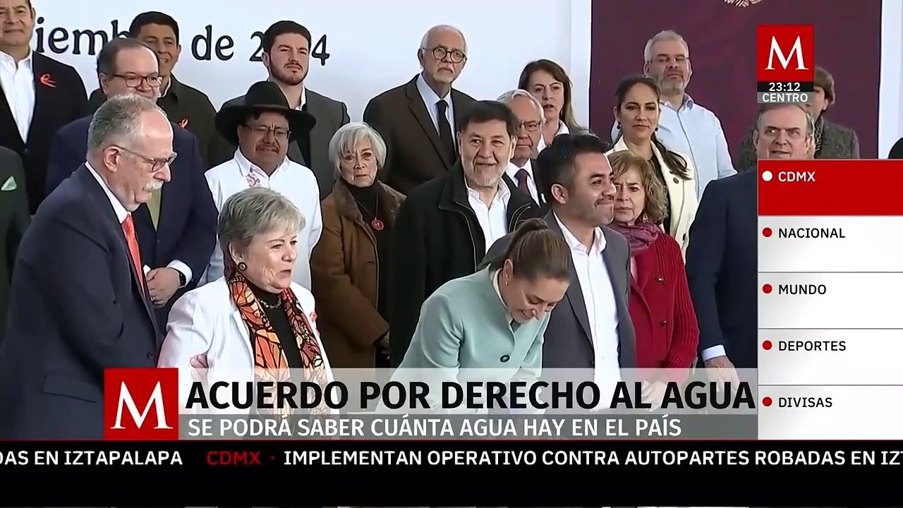 Claudia Sheinbaum firma acuerdo crucial por el agua en la Ciudad de México