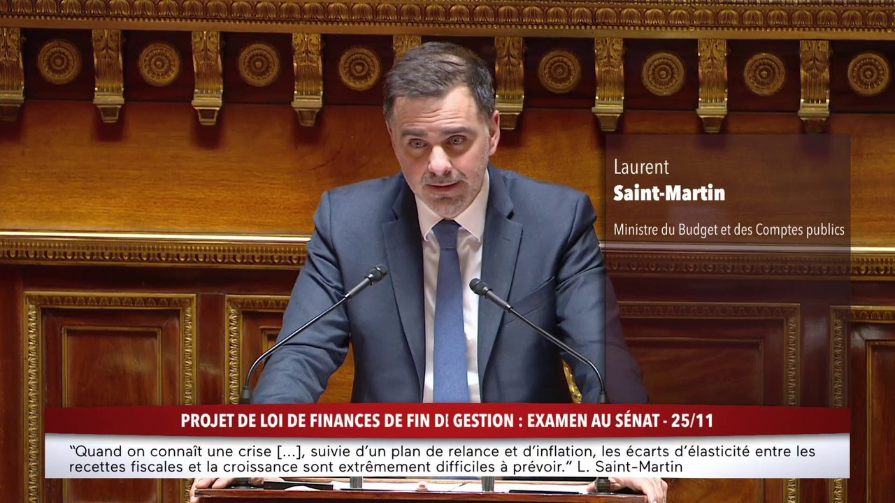 Examen du projet de loi de finances de fin de gestion au Sénat