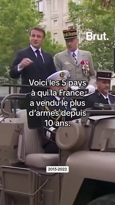 Voici les 5 pays à qui la France a vendu le plus d’armes ces 10 dernières années.