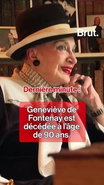 Geneviève de Fontenay est décédée à l’âge de 90 ans.