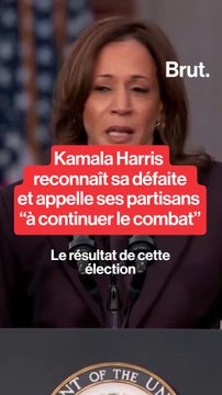 Kamala Harris reconnaît sa défaite et appelle ses partisans à continuer le combat