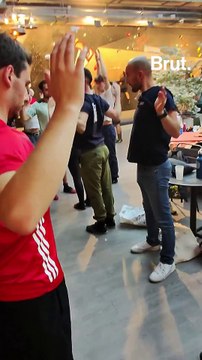 Premier cours d'escalade avec le grimpeur Clément Lechaptois