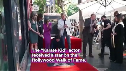 'Karate Kid' star Ralph Macchio receives Hollywood star next to Pat Morita's