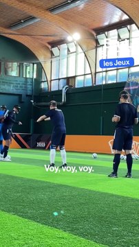 À l'entraînement avec Gaël de l'équipe de France de cécifoot