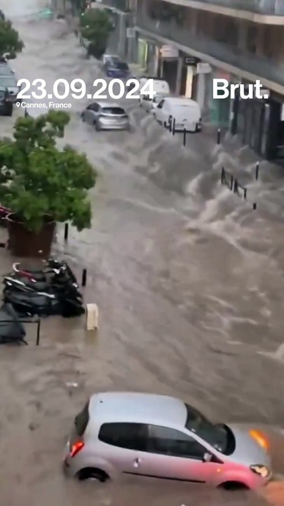 Les images impressionnantes de Cannes sous les eaux