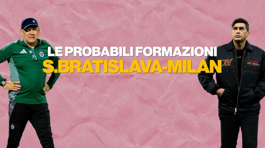 Video Slovan Bratislava-Milan, le probabili formazioni