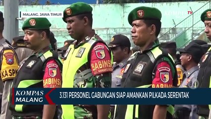3.131 Personel Gabungan Siap Amankan Pilkada Kota Malang