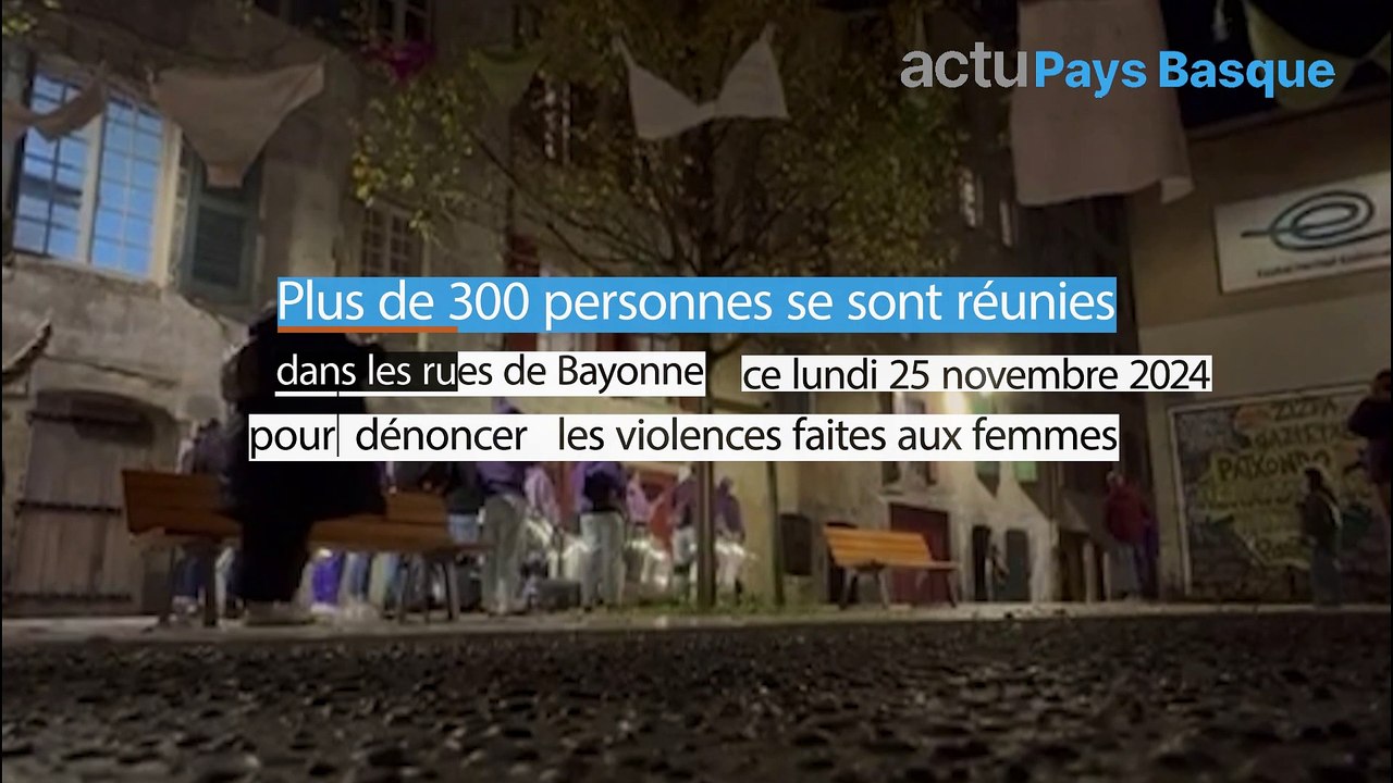 Manifestation contre les violences faites aux femmes à Bayonne