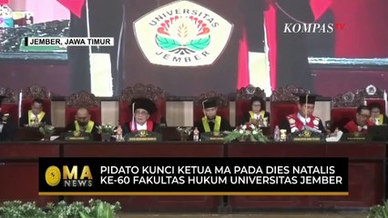 Momen Pidato Ketua MA di Acara Dies Natalis ke-60 Fakultas Hukum Universitas Jember