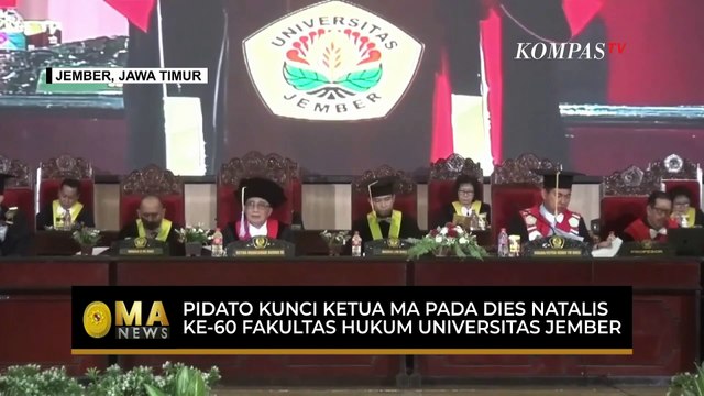 Momen Pidato Ketua MA di Acara Dies Natalis ke-60 Fakultas Hukum Universitas Jember