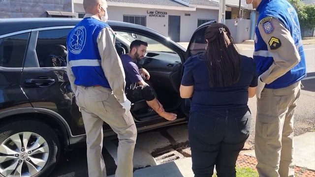 Motociclista fica ferido após colisão com SUV no Bairro Coqueiral