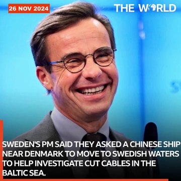 Baltic Sea cables 'sabotage' narrows down to Chinese ship | The World | The World PK