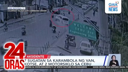 7 sugatan sa karambola ng van, kotse, at 2 motorsiklo sa CEBU | 24 Oras