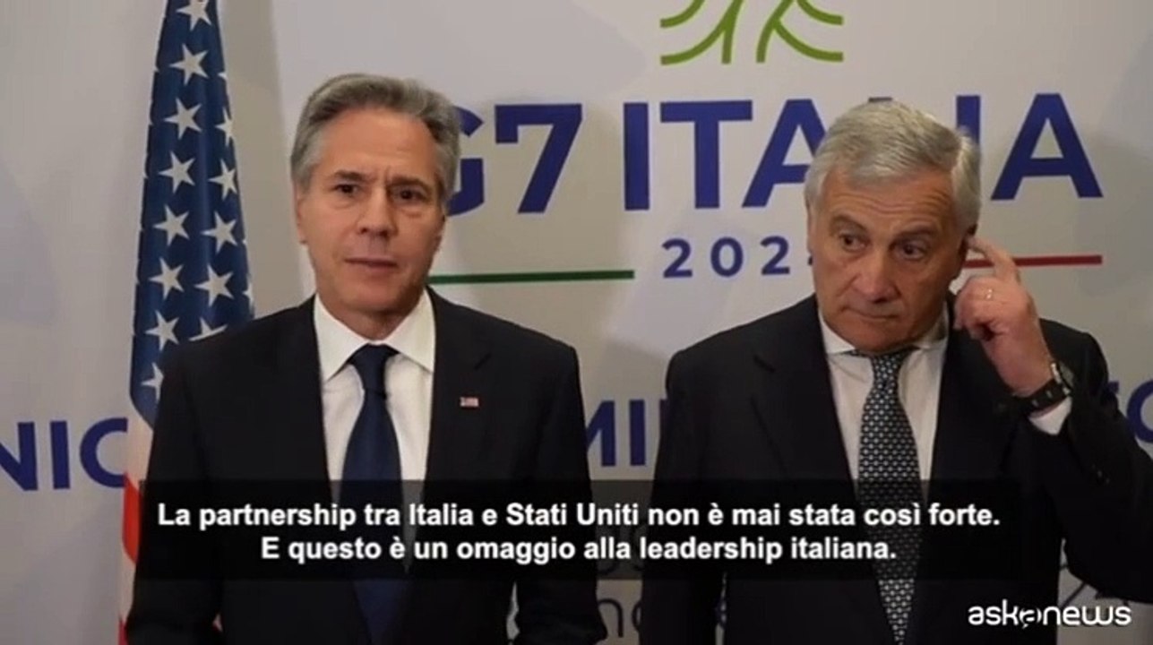 G7, Blinken elogia leadership Meloni-Tajani: rapporti mai cos? forti