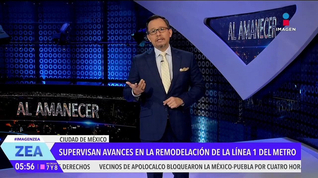 Supervisan avances de la remodelación de la Línea 1 del Metro de la CDMX