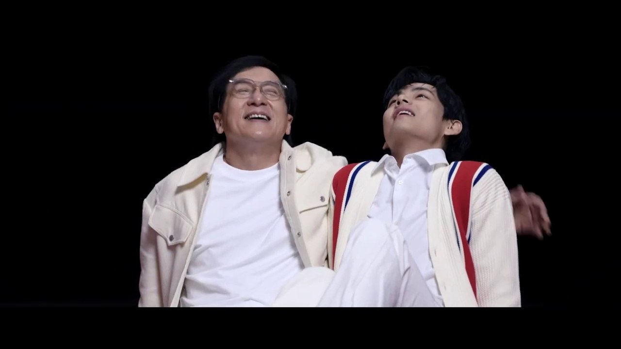 BTS V & Jackie Chan Siminvest Behind The Scene Photoshoot  Shooting Video