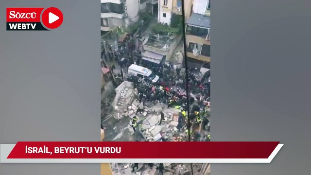 İsrail, 'ateşkese saatler kala' Beyrut'u vurdu