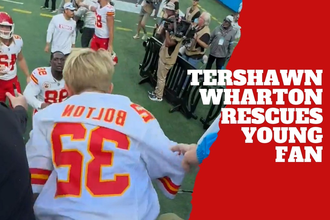 Tershawn Wharton heroically rescues young fan from a dangerous fall