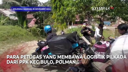 Pengalaman Distribusi Logistik Pilkada Serentak 2024, Petugas Lewati Jalur Berlumpur
