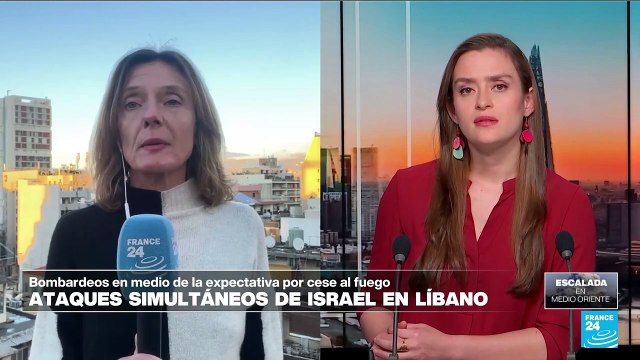 Informe desde Beirut: ataques simultáneos de Israel en Líbano mientras se espera cese el fuego