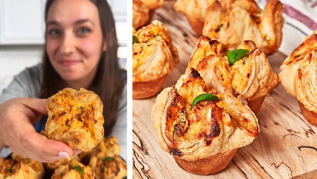 How to Make Ricotta & Sun-Dried Tomato Puff Pastry Bites
