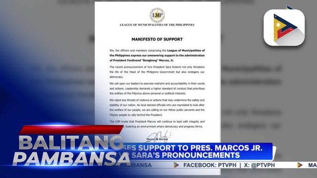 LMP expresses support to PBBM