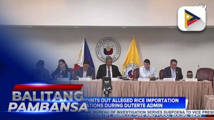 Rep. Salceda points out alleged rice importation manipulations during Duterte admin