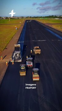 Fraport mostra evolução das obras na pista de decolagens e pousos internacionais de Porto Alegre