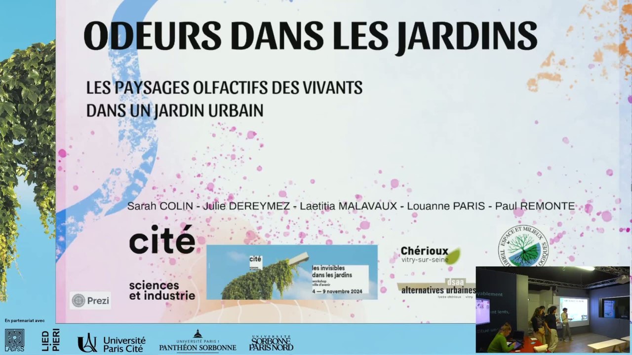 Restitution de projet Odeurs dans les jardins