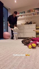 Abdülkerim Bardakcı'nın kızıyla futbol oynadığı anlar beğeni topladı