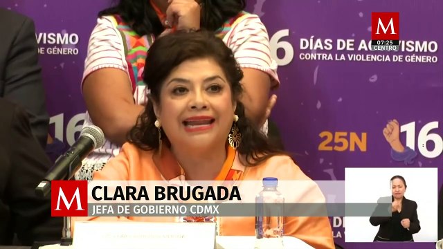 La jefa de gobierno, Clara Brugada, presentó 25 acciones para tratar la violencia de género