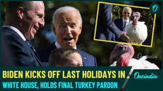 VIDEO| Biden Celebrates His Last White House Holiday Season with Turkey Pardons, Tree Lighting