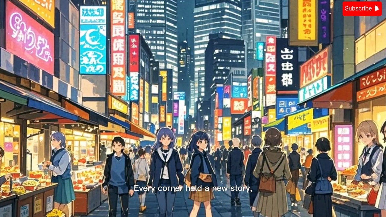 Neon light anime