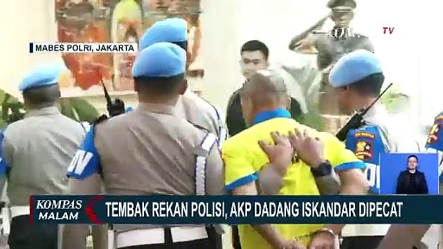 Tembak Rekan Polisi, AKP Dadang Iskandar Dipecat