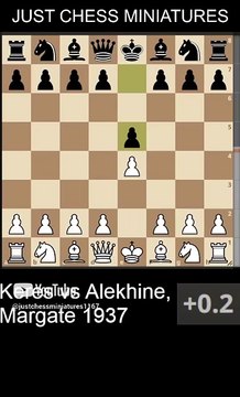 Paul Keres defeats Alekhine with the corridor checkmate