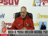 Vpdte. del PSUV Cabello convoca a una gran cantata popular en todas las plazas Bolívar del país