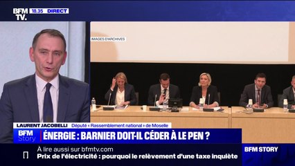 Budget: "Il va falloir que le Premier ministre écoute un peu, sinon il va vers la sortie", assure Laurent Jacobelli (RN)