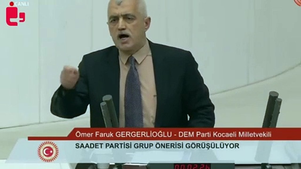 Meclis'te sesi kesilen Gergerlioğlu: Ben bir Türküm, Kürtçe konuştum, Kürt olan Bekir Bozdağ sesimi kesti