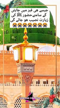 جیسے ھی قبر میں جایئں گے سامنےحضور ﷺ کی زیارت نصیب هو جائے گی #islam #islamicreels_ias #madina #makkah #viral #virareels #trendingreels #trendingvideos #instgaram #instagramreels #dailymotionvideos #like #share
