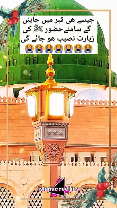 جیسے ھی قبر میں جایئں     گے سامنےحضور ﷺ کی   زیارت نصیب هو جائے گی     #islam #islamicreels_ias #madina #makkah  #viral #virareels #trendingreels #trendingvideos #instgaram #instagramreels #dailymotionvideos #like #share