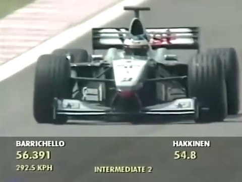 F1 – Mika Häkkinen (McLaren Mercedes V10) lap in qualifying – Spain 2000