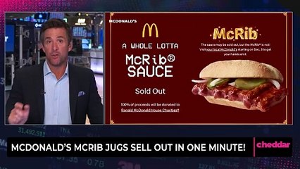 Mcdonald's McRib Jugs Sell Out in One Minute!